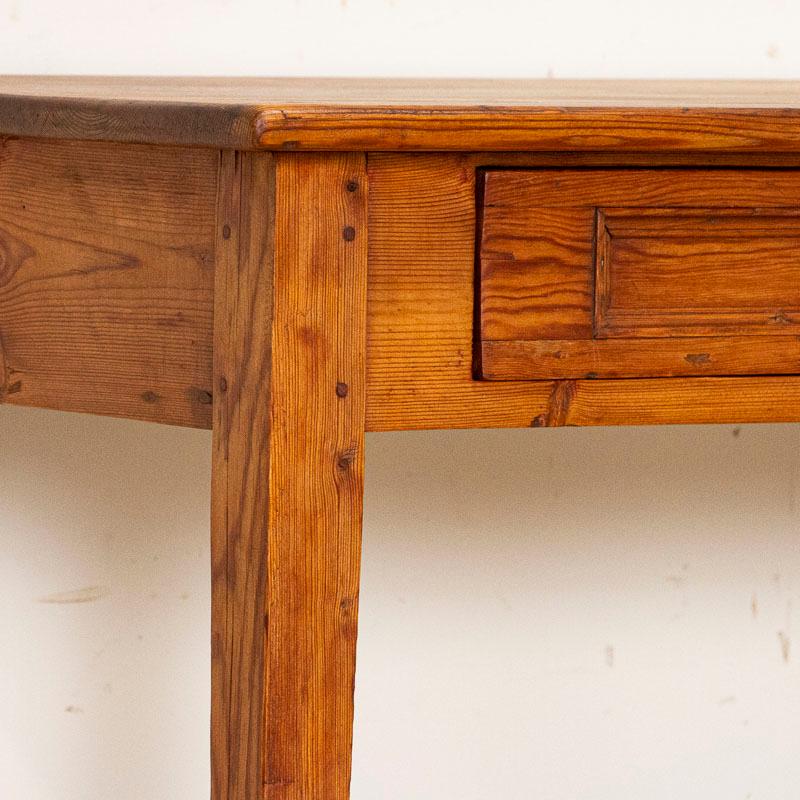 Antique Swedish Pine Side Table with Tapered Legs 2