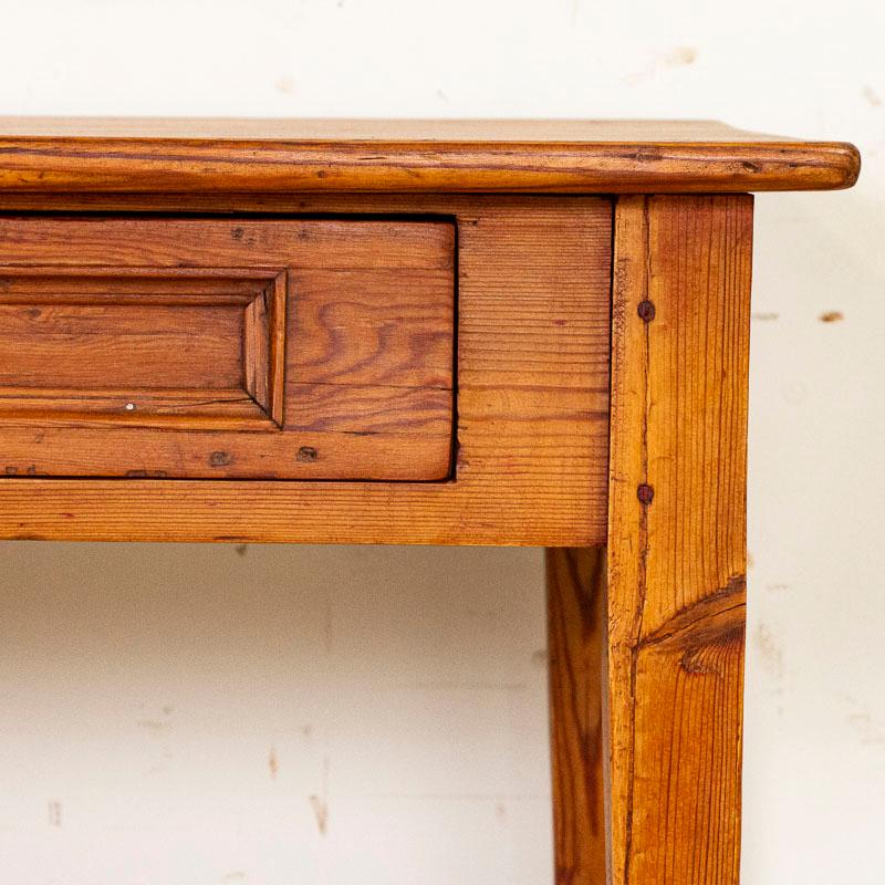 Antique Swedish Pine Side Table with Tapered Legs 3