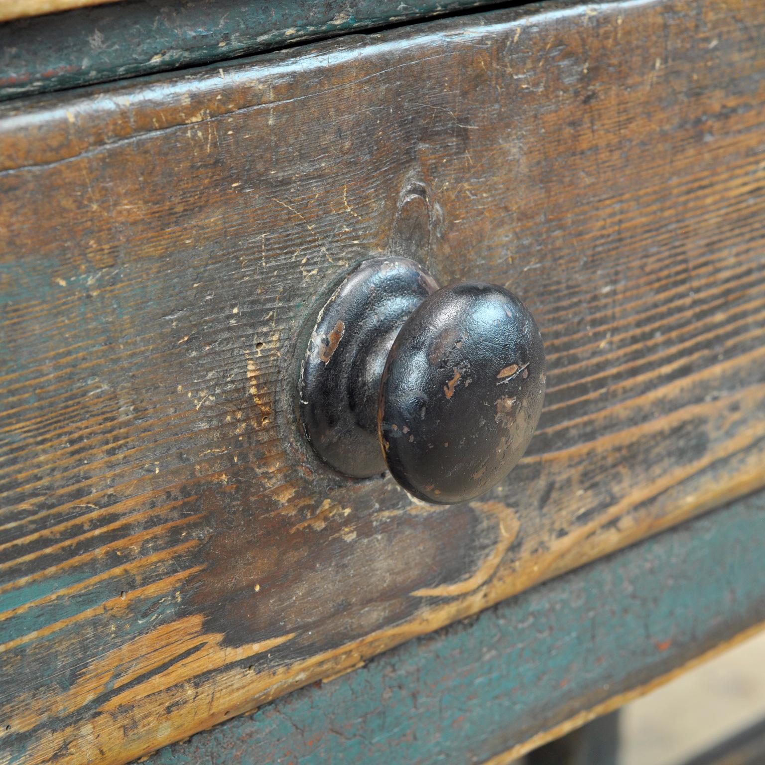 Antique Swedish Pine Table, 1850s 6