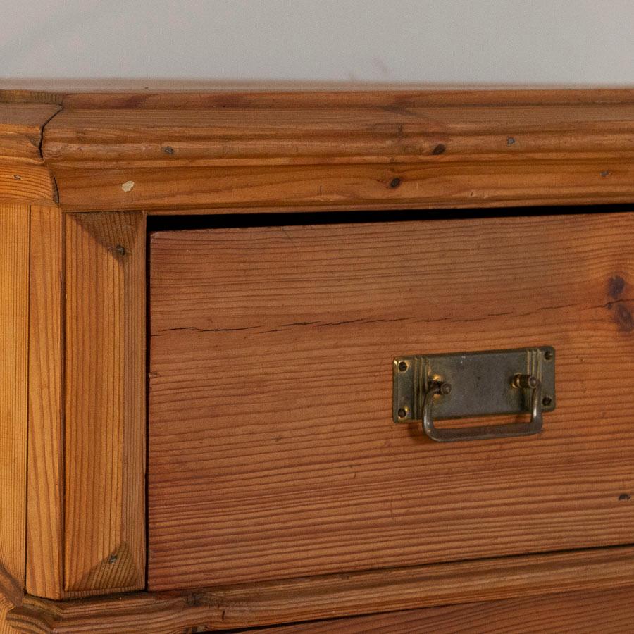 antique pine tallboy chest of drawers