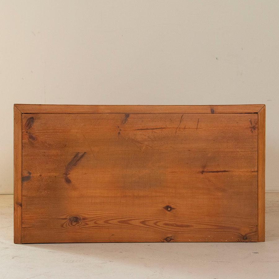 Wood Antique Swedish Pine Tall Boy Chest of Drawers