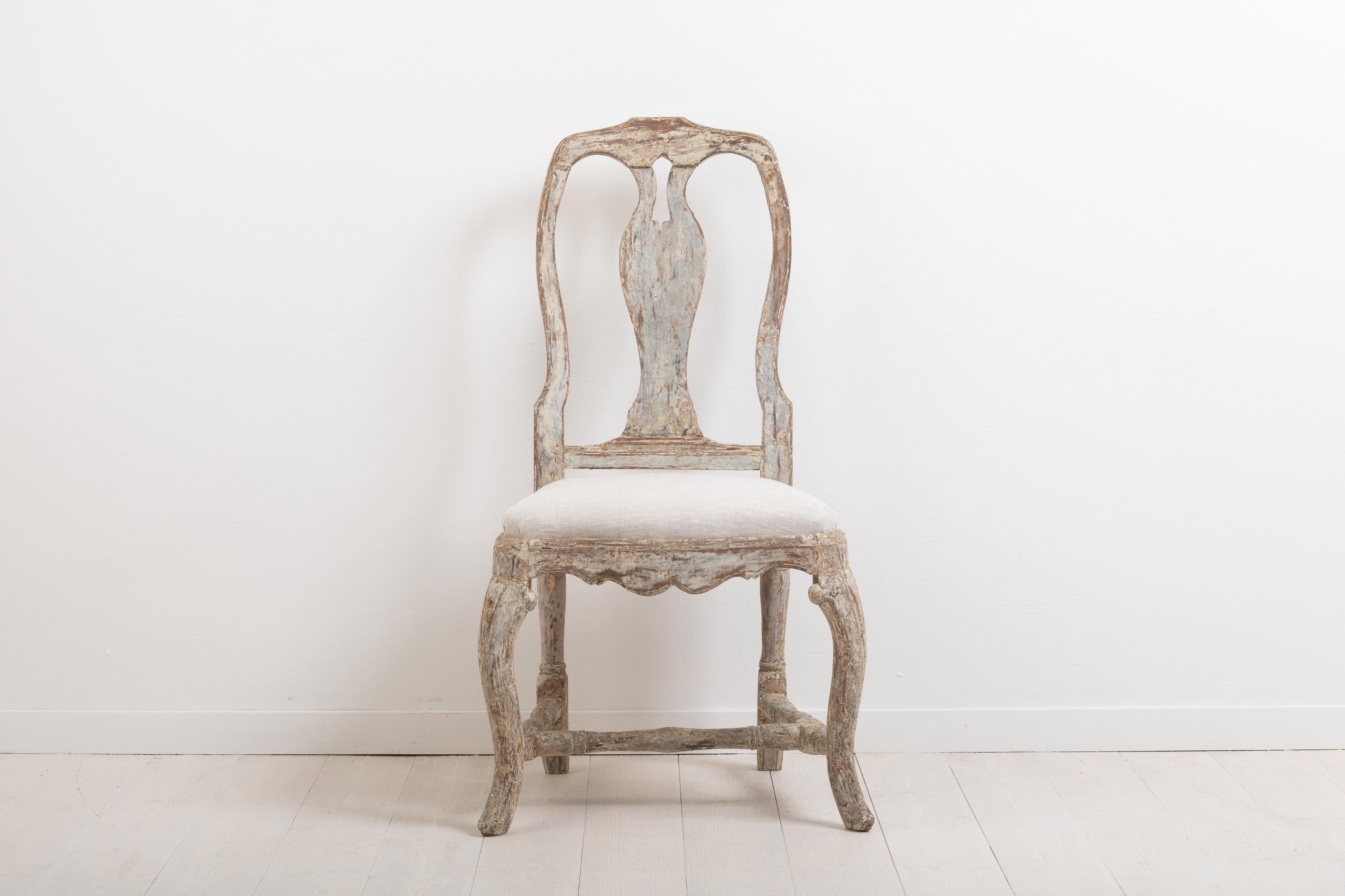 Antique Swedish Rococo Chair In Good Condition In Kramfors, SE