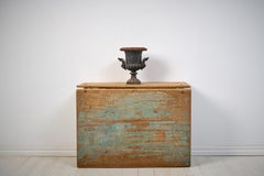 Antique Swedish Rococo Rustic Charming Pine Drop-Leaf Table