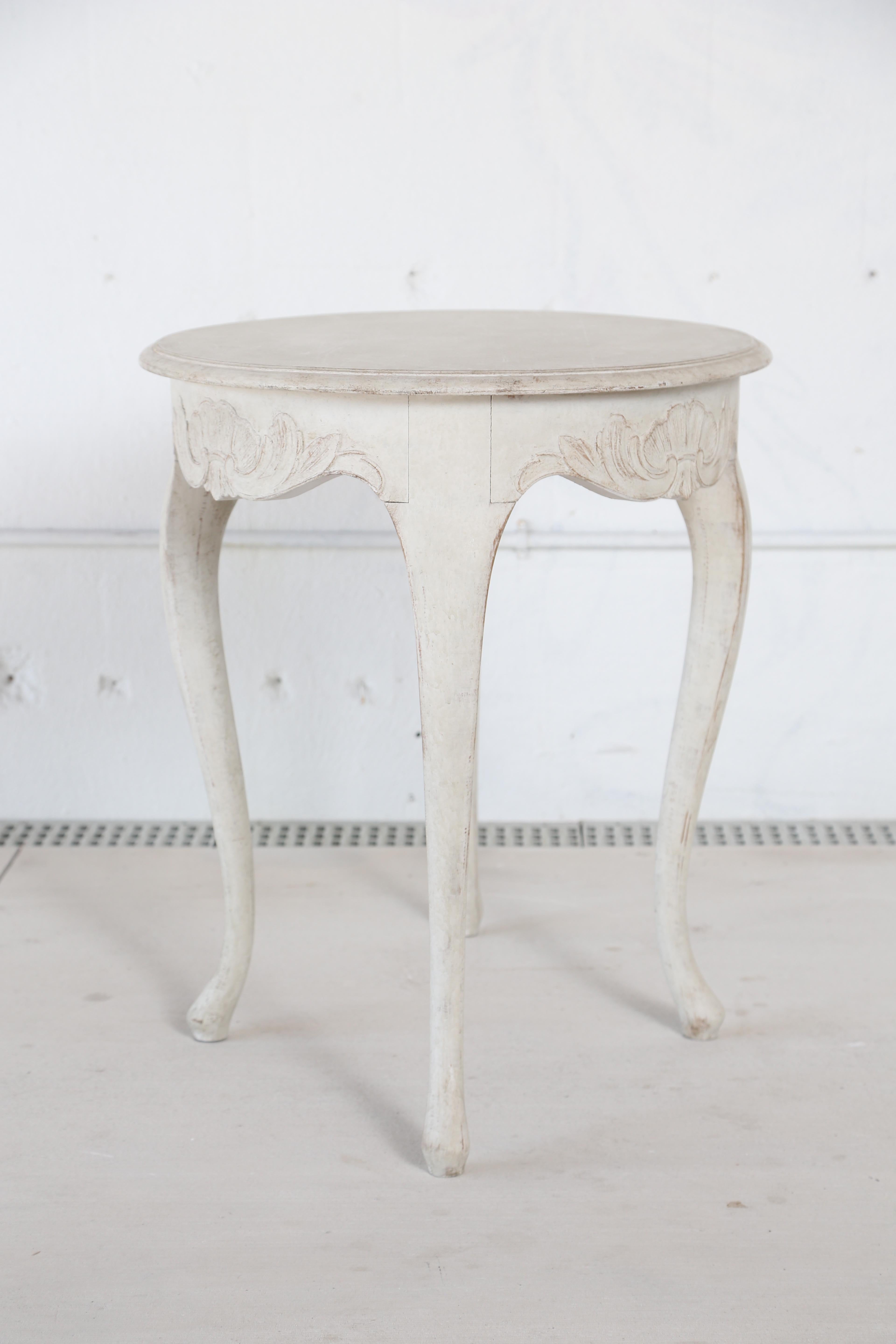 Antique Swedish Rococo Style Painted Oval Table 19th Century For Sale 4