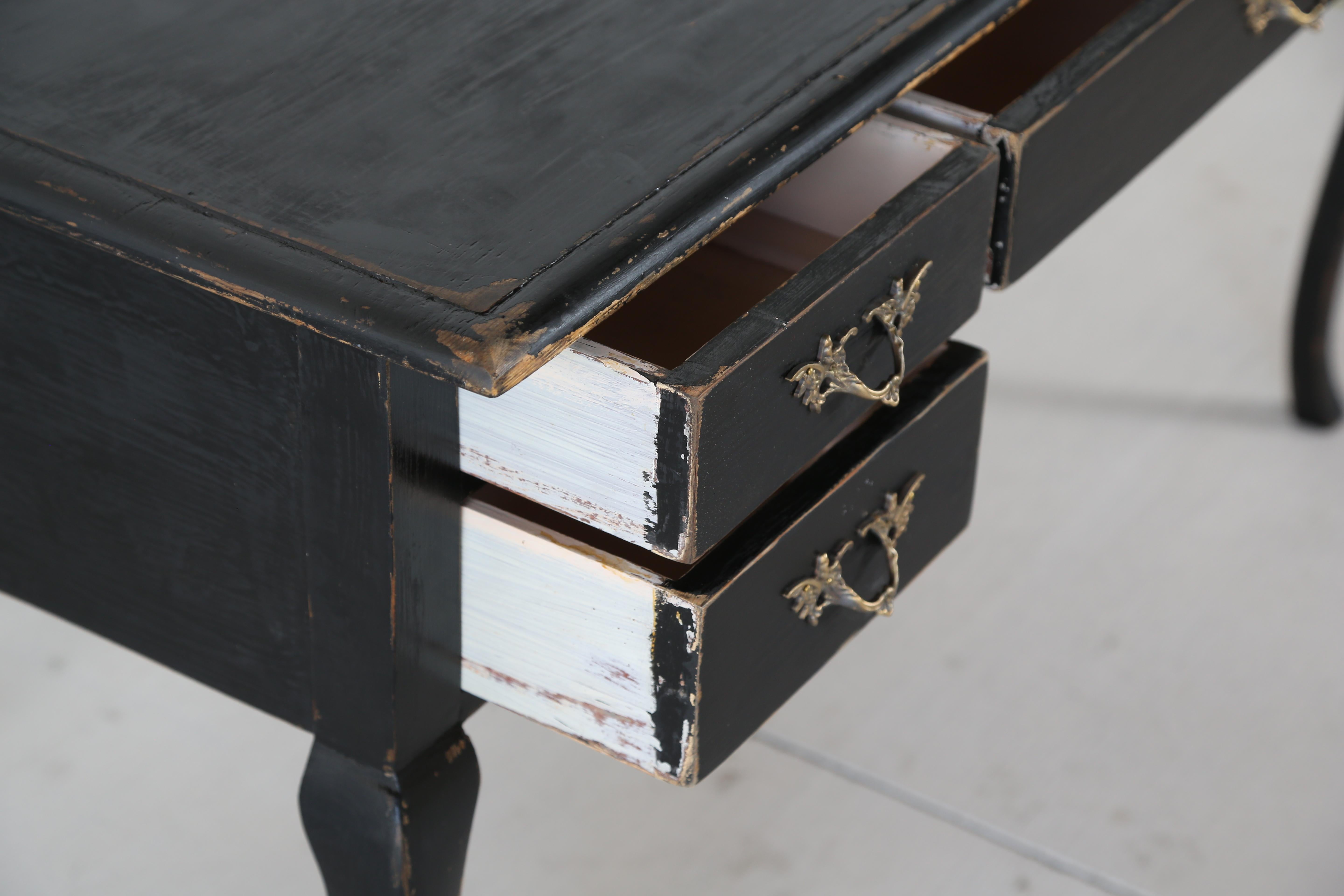 Antique Swedish Rococo Style Writing Desk  Early 20th Century For Sale 1