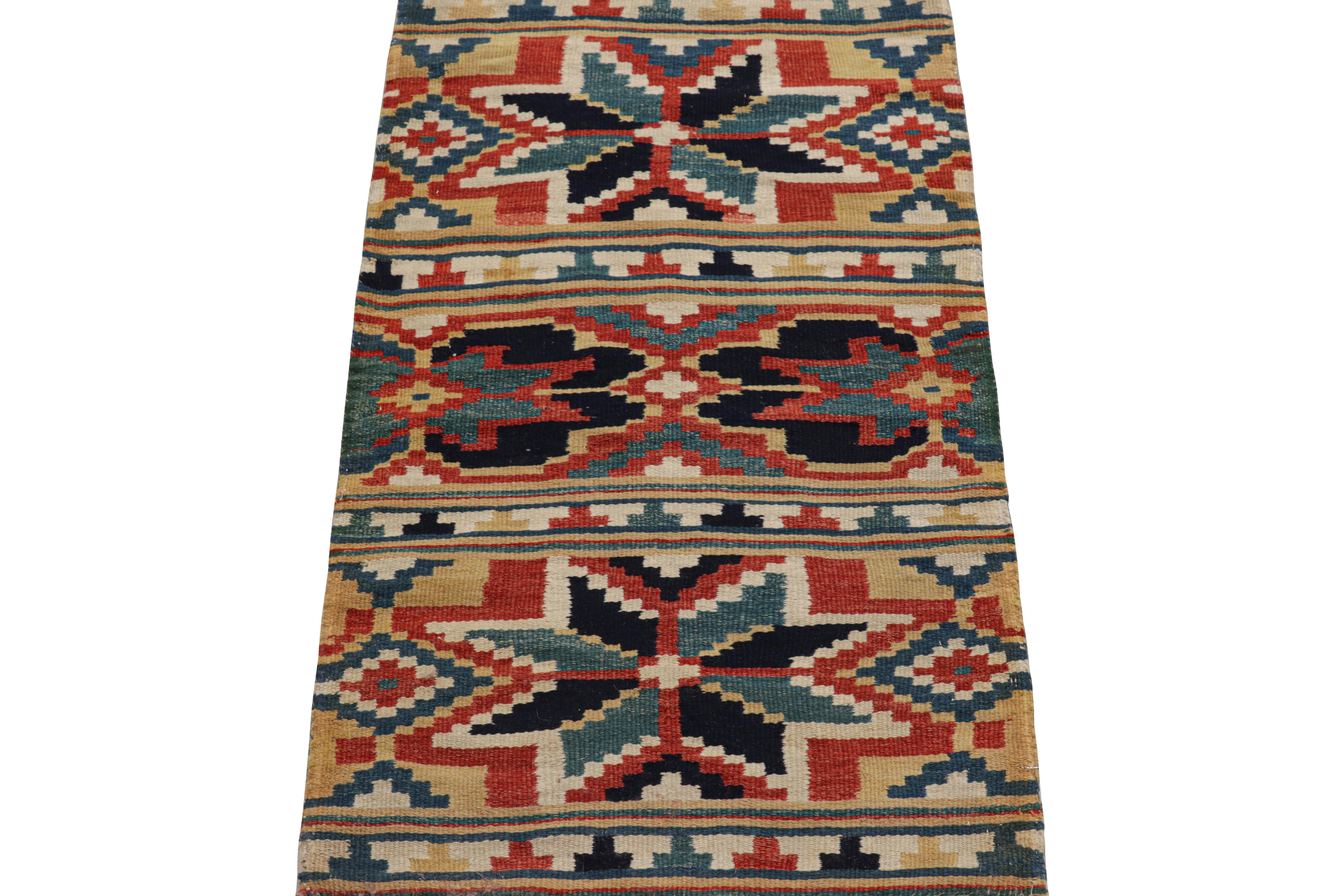 Antico arazzo svedese Rollakan con motivi geometrici, da Rug & Kilim In condizioni buone in vendita a Long Island City, NY