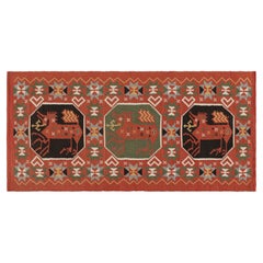 Antiker schwedischer Rollakan-Wandteppich mit Bildern und Medaillons, von Rug & Kilim