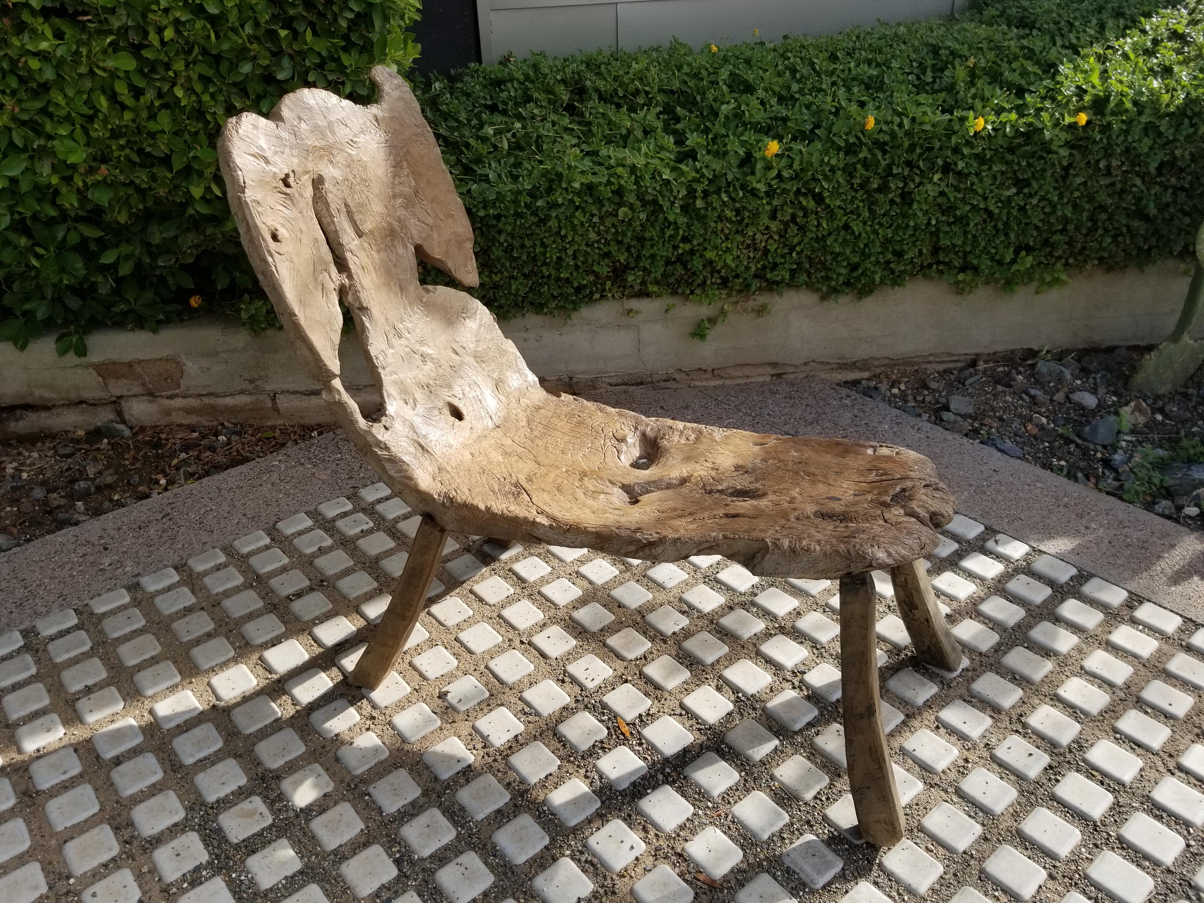 Very fine antique Swedish bent wood bench.