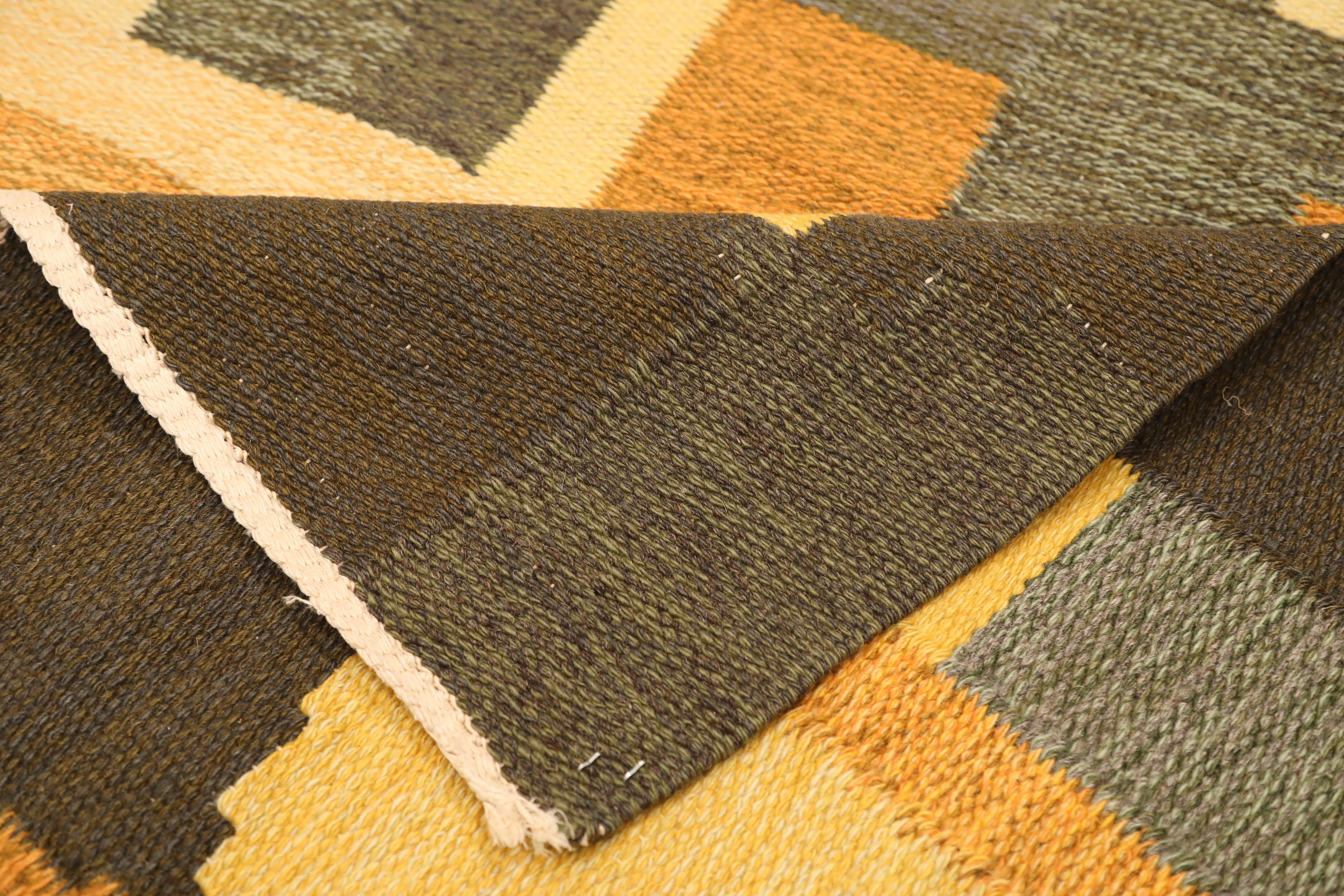 Antique Swedish Rug For Sale 1