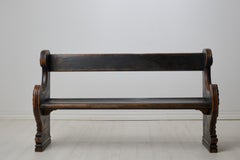 Banco Rústico Sueco Antiguo, Independiente y Hecho a Mano en Pino Sueco Macizo