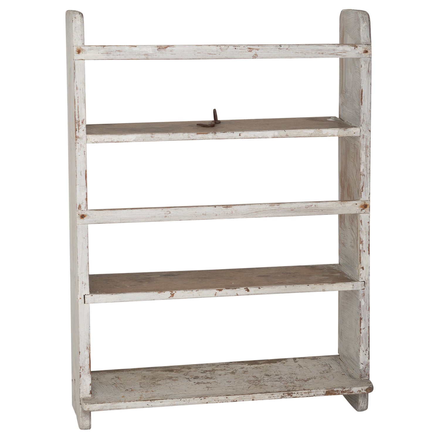 Antique Swedish Rustic Folk Art Wall Shelf