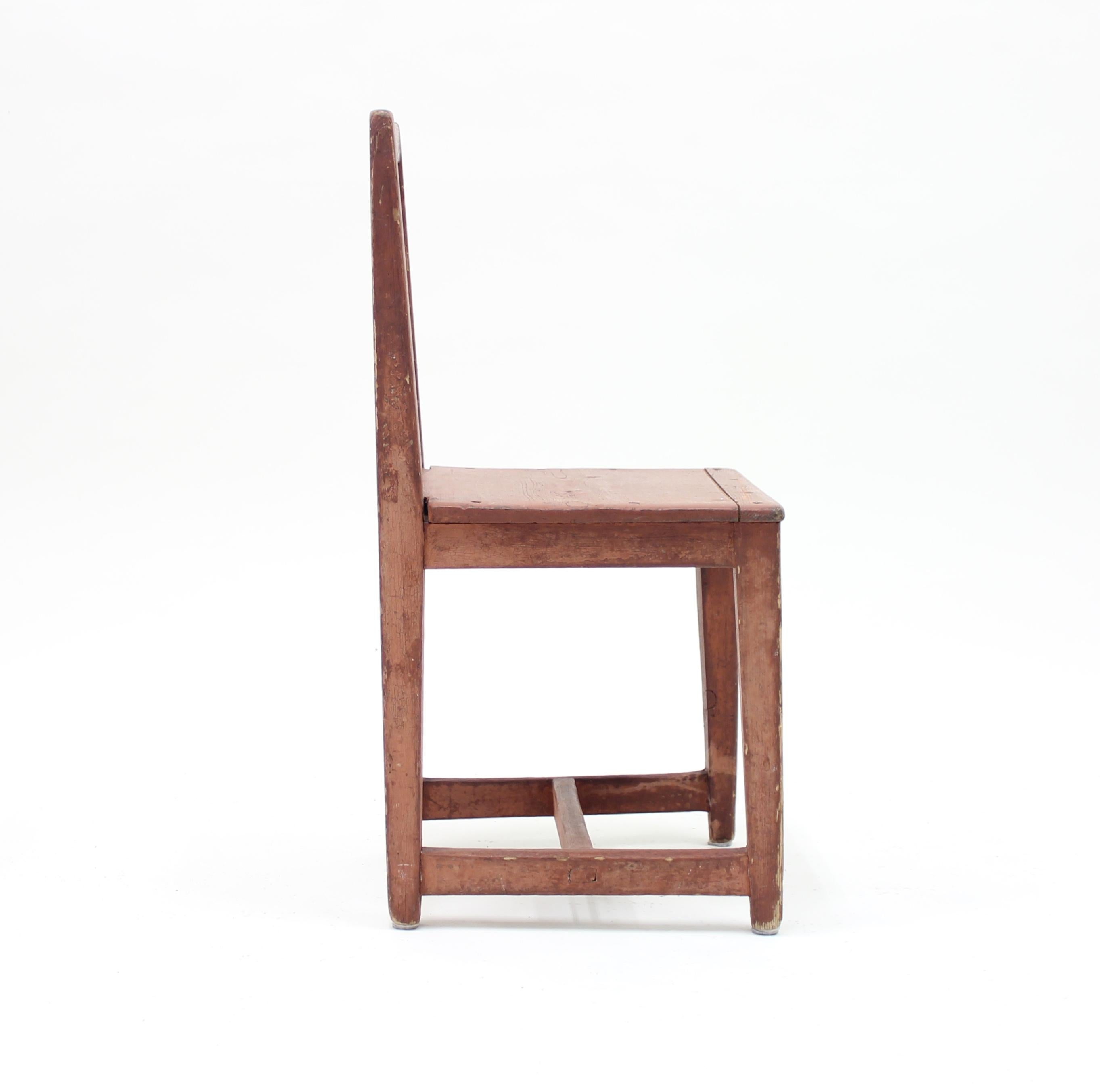 Antique Swedish Rustic Pine Child Chair, Mid-19th Century 2