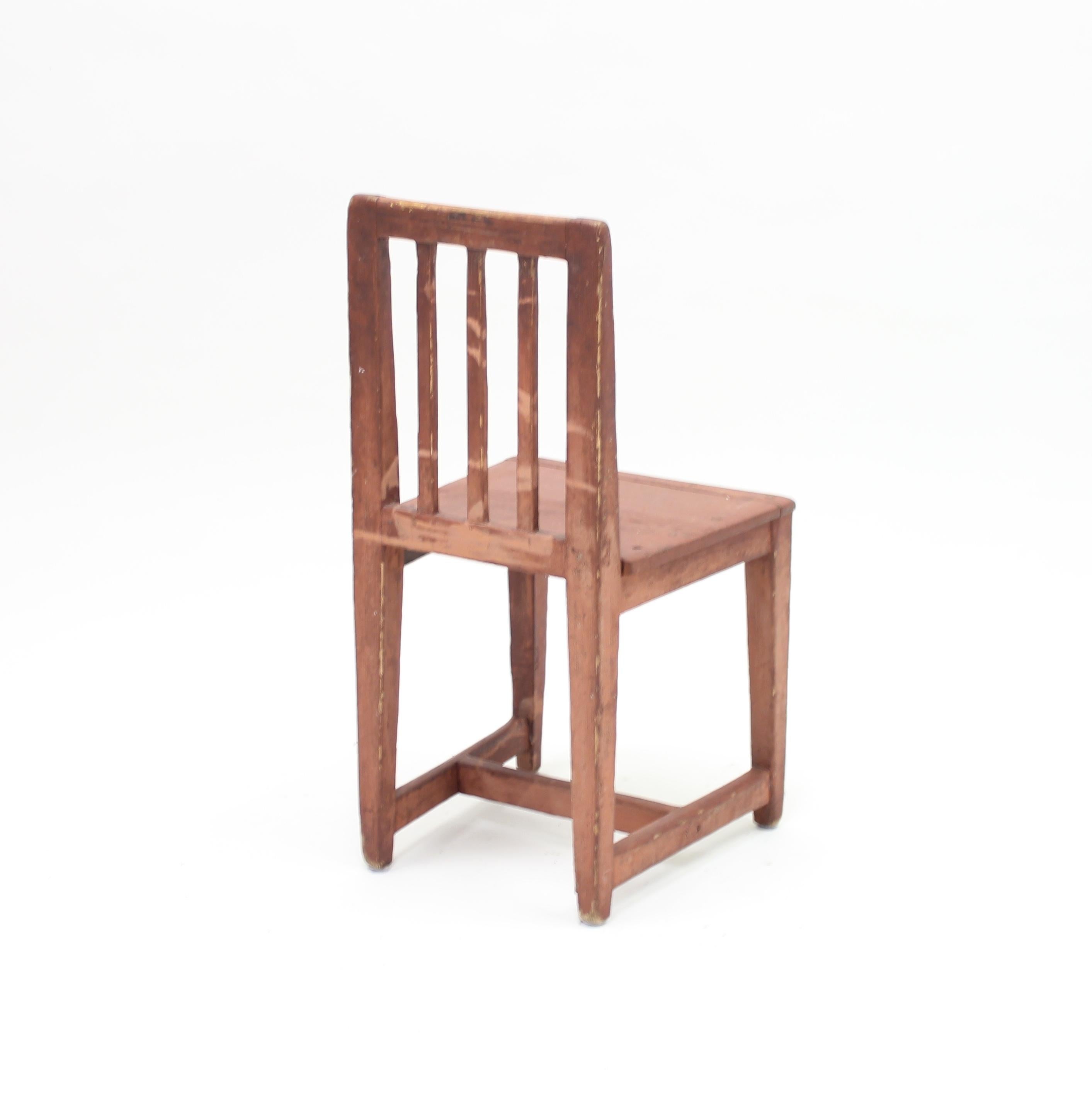 Antique Swedish Rustic Pine Child Chair, Mid-19th Century 5