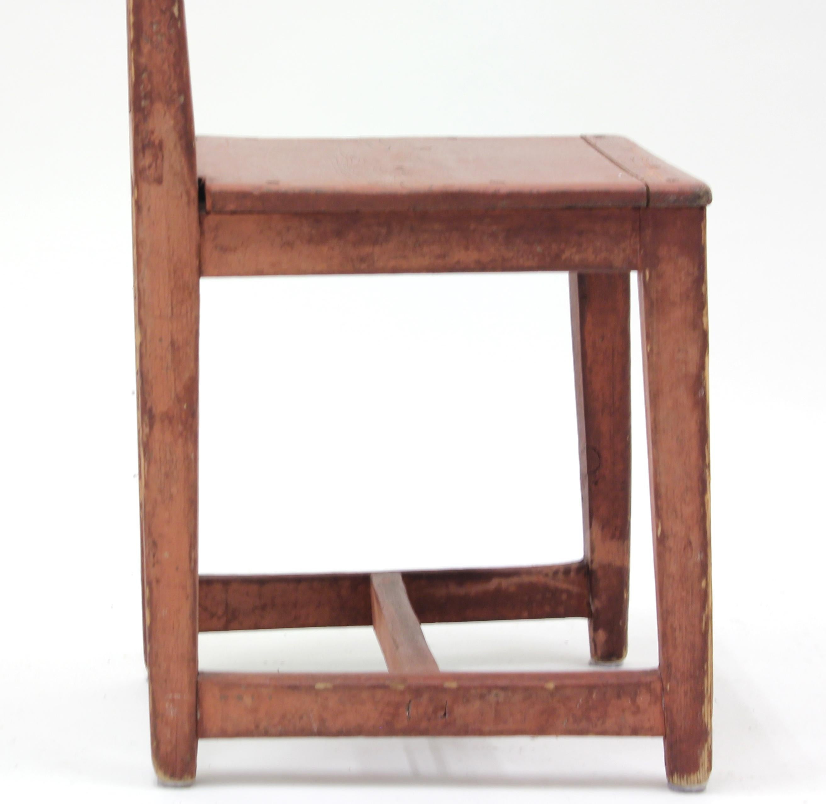 Antique Swedish Rustic Pine Child Chair, Mid-19th Century 6