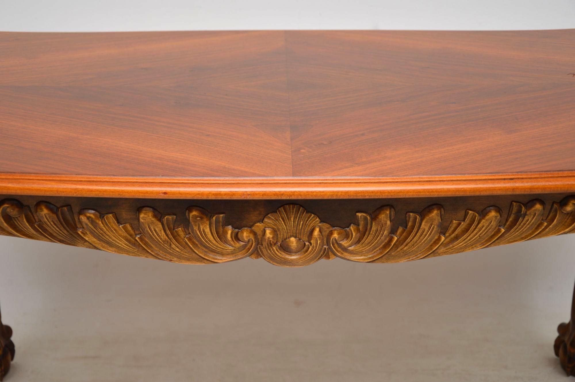 Early 20th Century Antique Swedish Satin Birch Coffee Table