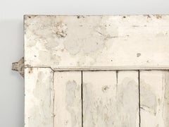 Antique Swedish Set '6' Painted Shutters Gustavian Grey One Side, White on Other