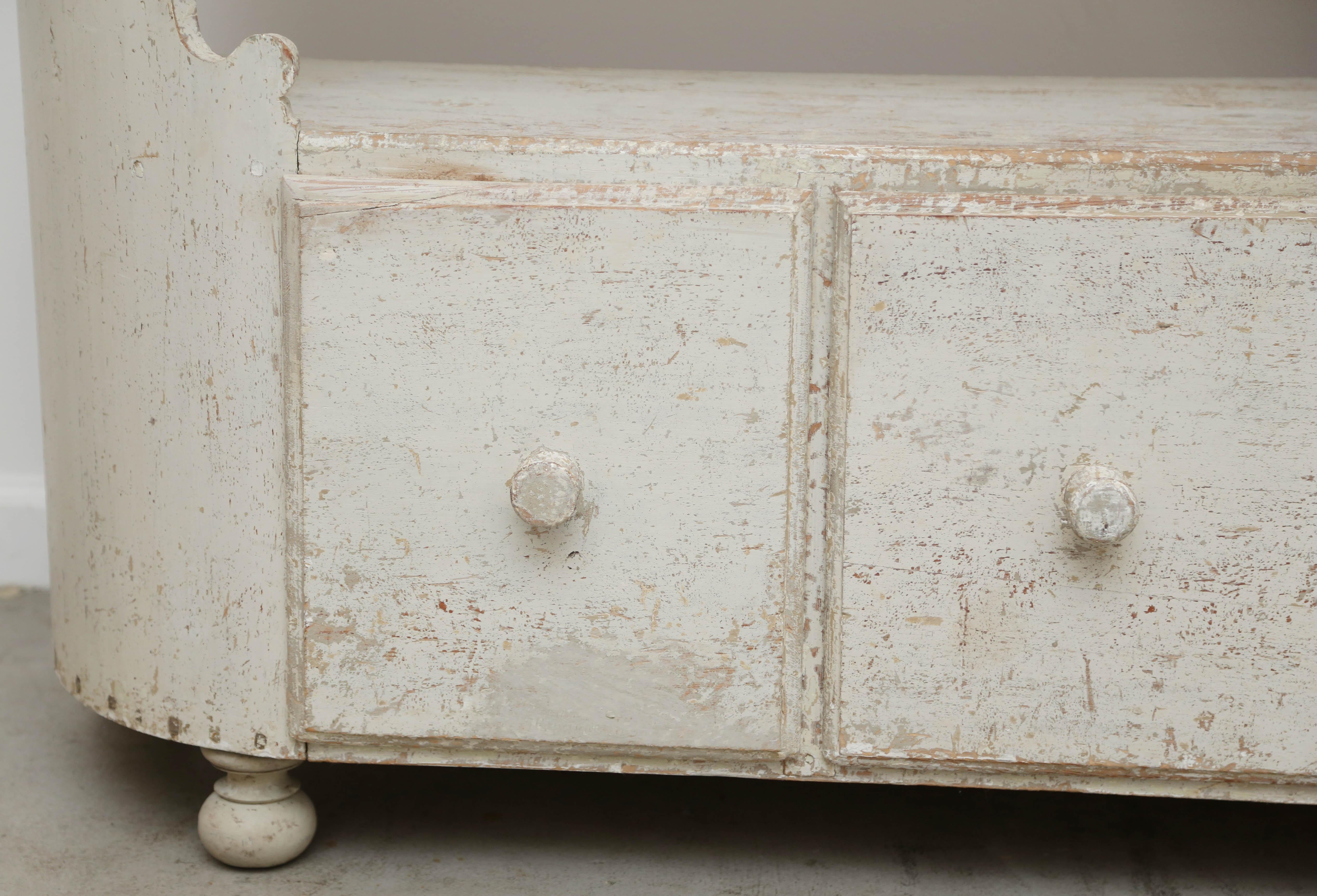 Antique Swedish Shelf Cabinet, Early 19th Century In Good Condition In West Palm Beach, FL