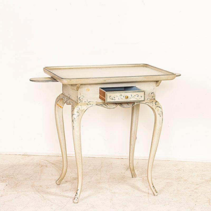painted antique side table