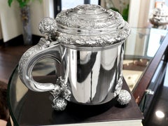 Antique Swedish Silver Peg Tankard by Gustaf Möllenborg, 1898