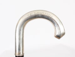 Antique Swedish Silver Walking Cane Stick 19th Century