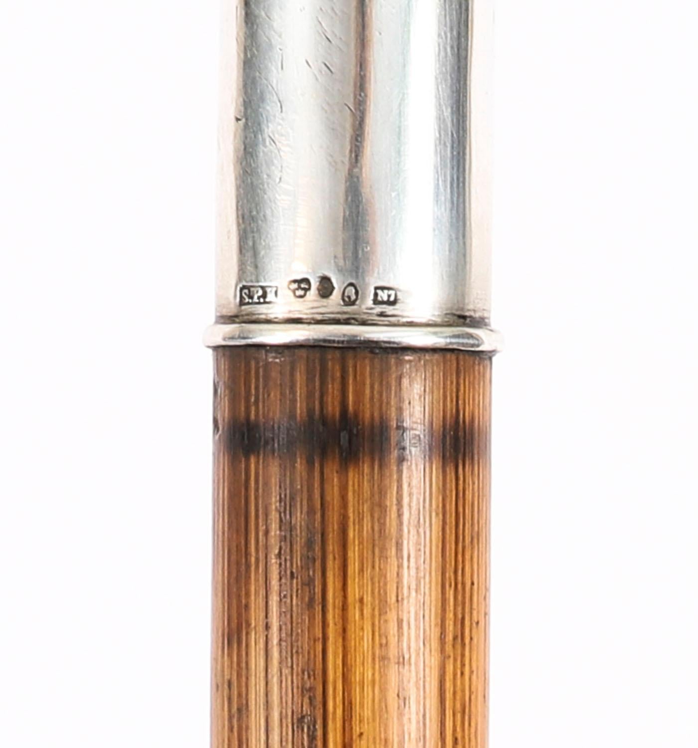 Antique Swedish Silver Walking Cane Stick 89cm/ 35 inches 20th Century en vente 5