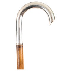 Antique Swedish Silver Walking Cane Stick 89cm/ 35 inches 20th Century