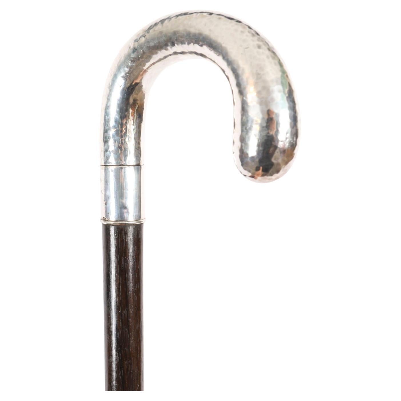 Antique Swedish Silver Walking Cane Stick 90cm/ 35 inch 19th Century