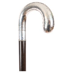 Antique Swedish Silver Walking Cane Stick 90cm/ 35 inch 19th Century