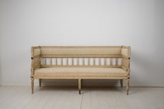 Antique Swedish Sofa from the Gustavian Period, Hand-Made during the Late 1700s