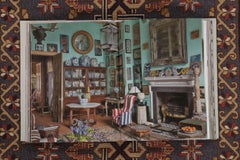Antique Swedish Tapestry with All-Over Geometric & Symbolic Design - Rug & Kilim