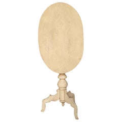 Antique Swedish Tilt-Top Coffee Table, Mid-19th Century