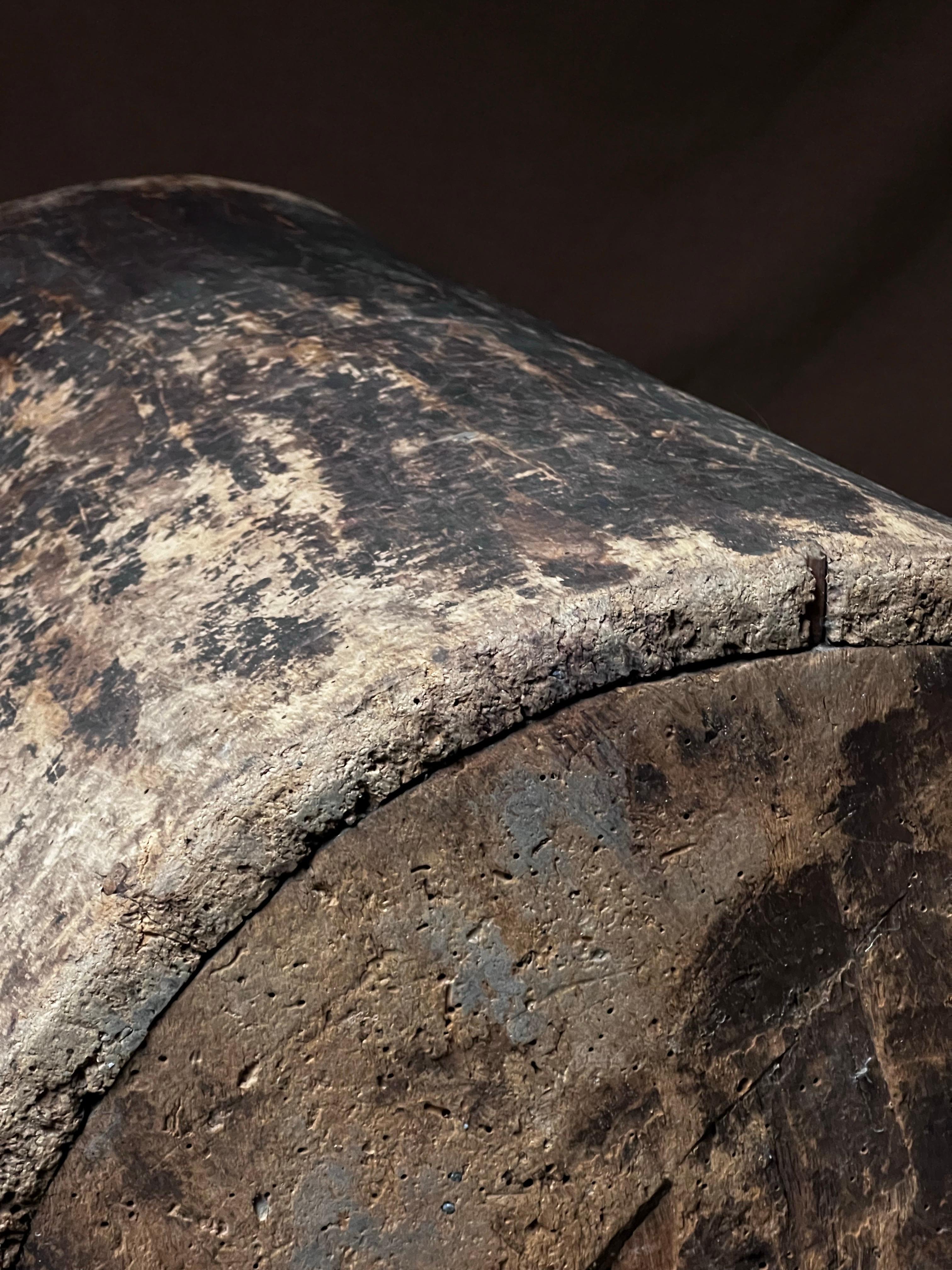 Antiguo barril sueco de madera de principios de 1800 Hecho a mano Artesanía popular gran estado en venta 1