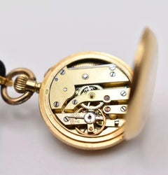 Antique Swiss 18ct Gold Convertible Fob Wristwatch, 2.2 Carat Diamond Bezel