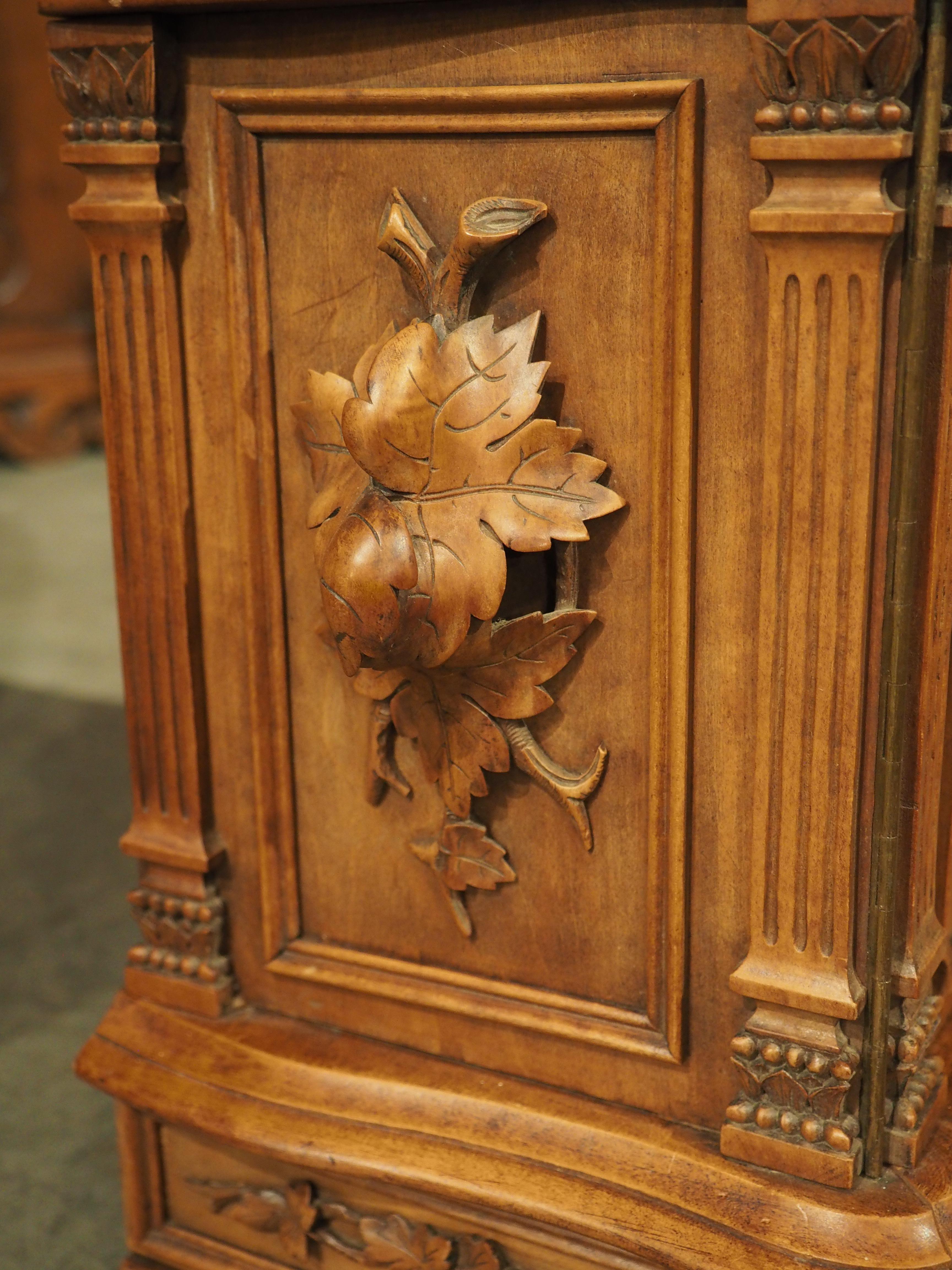 Antique Swiss Black Forest Carved Cigar Chest, Circa 1890 2