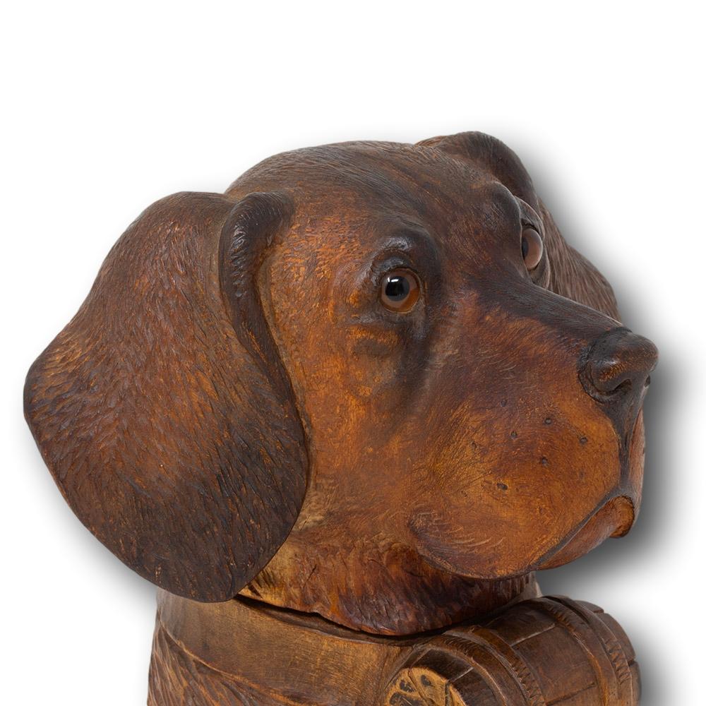 Antique Swiss Black Forest Dog Inkwell Pen Store 4