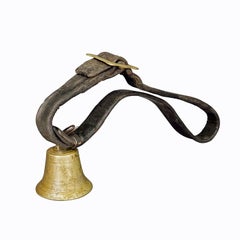 Antique Swiss Casted Bronze Cattle Bell ca. 1900s