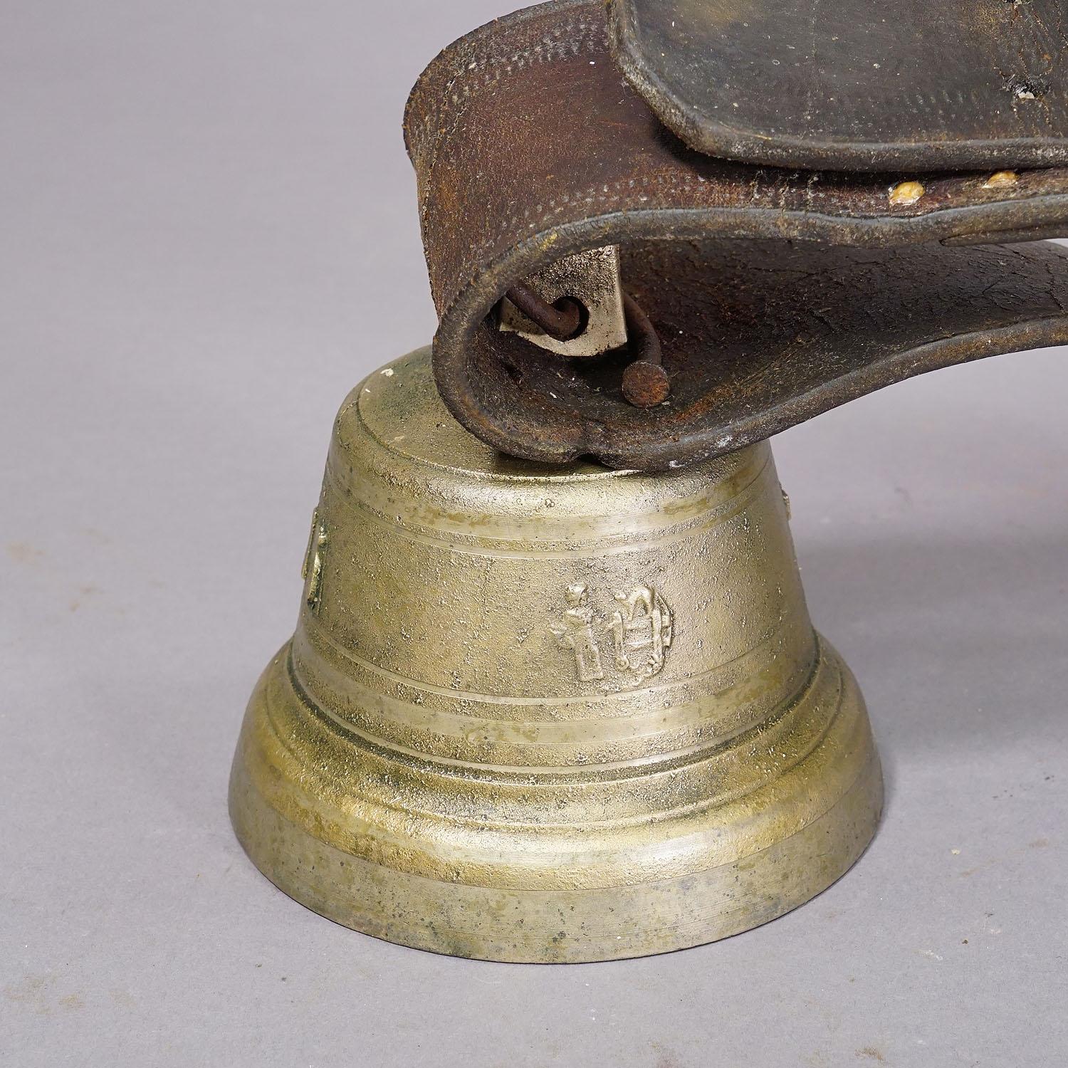 20th Century Antique Swiss Casted Bronze Cattle Bell ca. 1900s For Sale