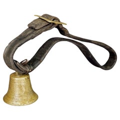 Antique Swiss Casted Bronze Cattle Bell ca. 1900s