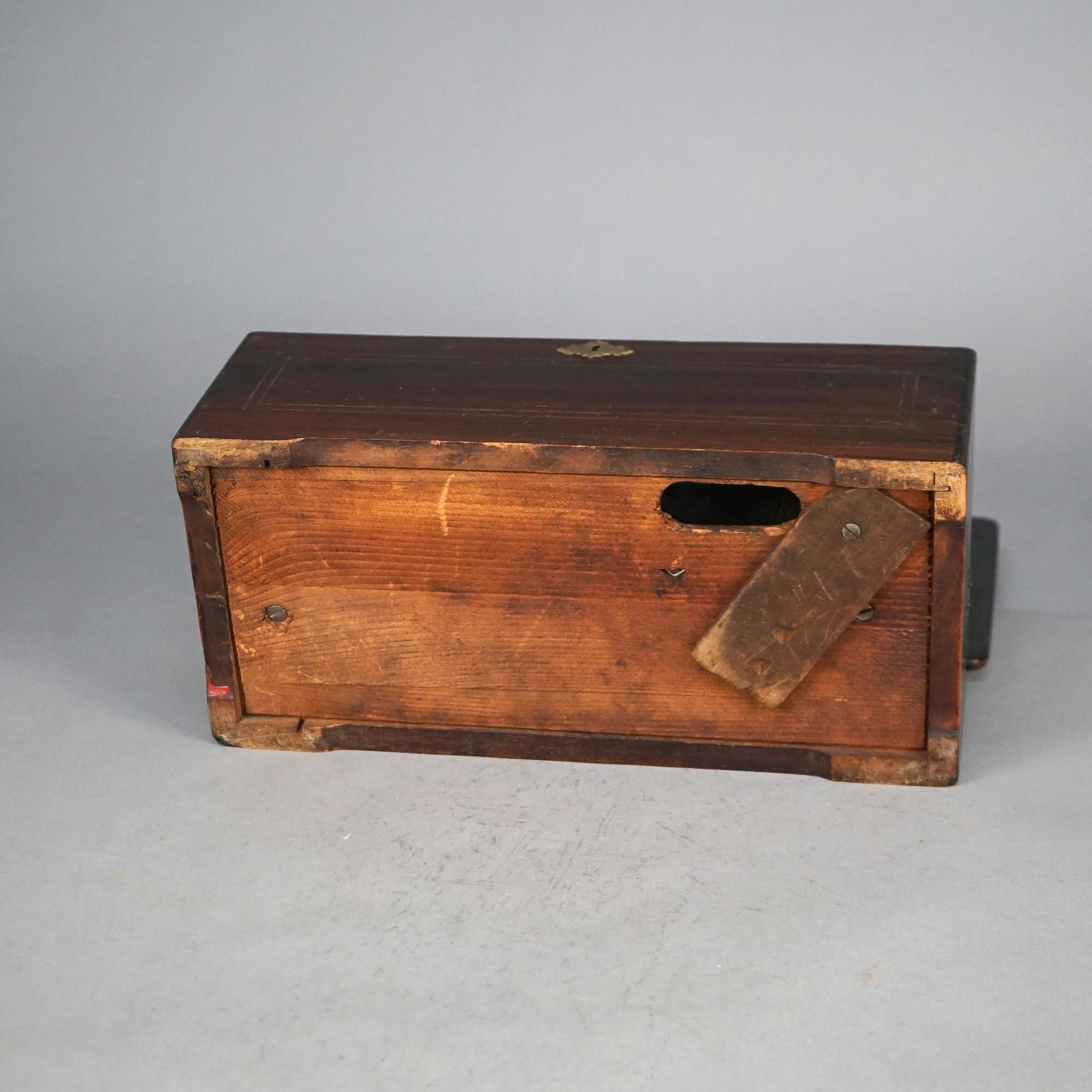 Antique Swiss Cylinder Table Top Eight-Tune Music Box C1900 5