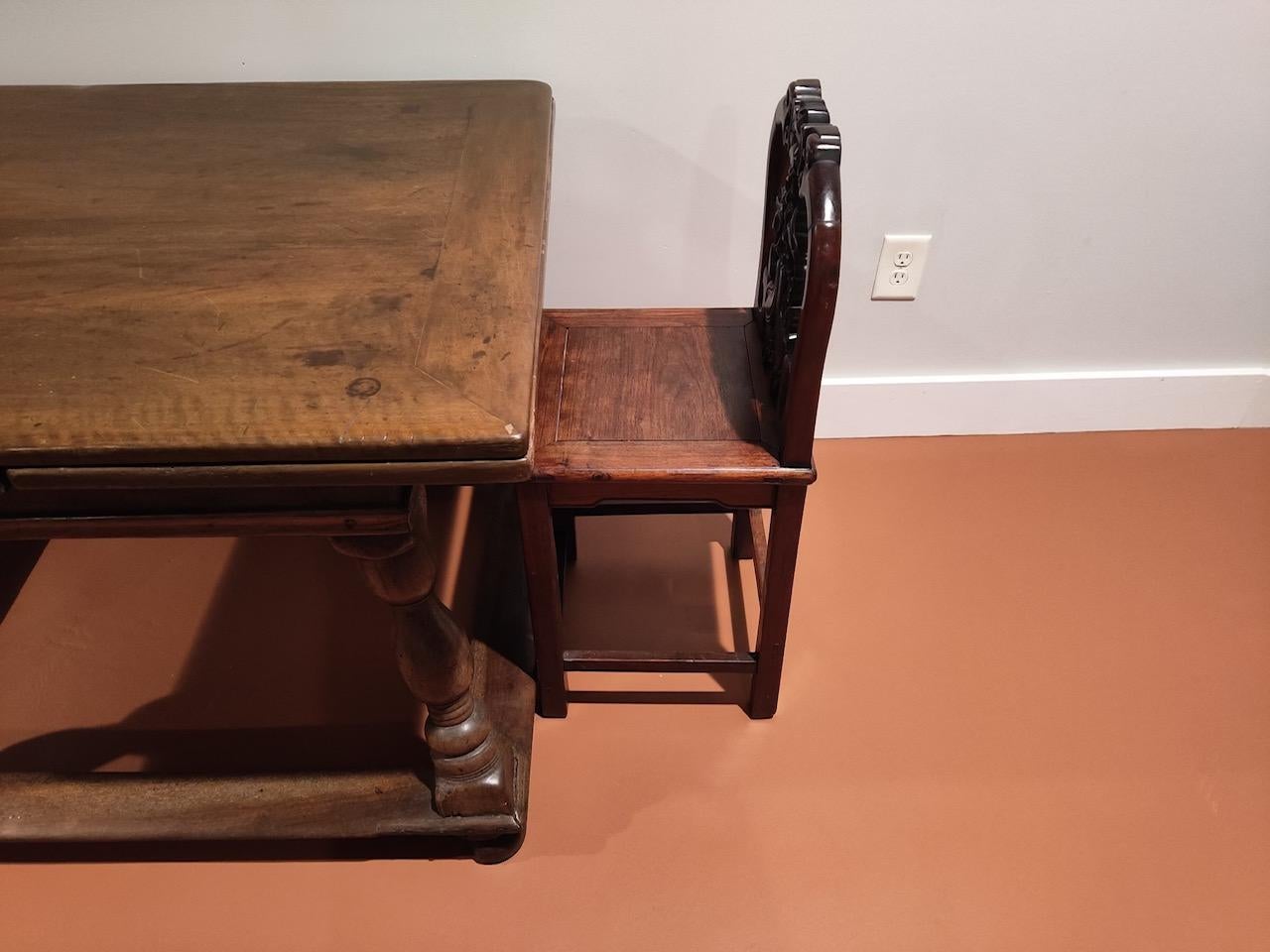 Antique Swiss Draw-Leaf Extension Table For Sale 6