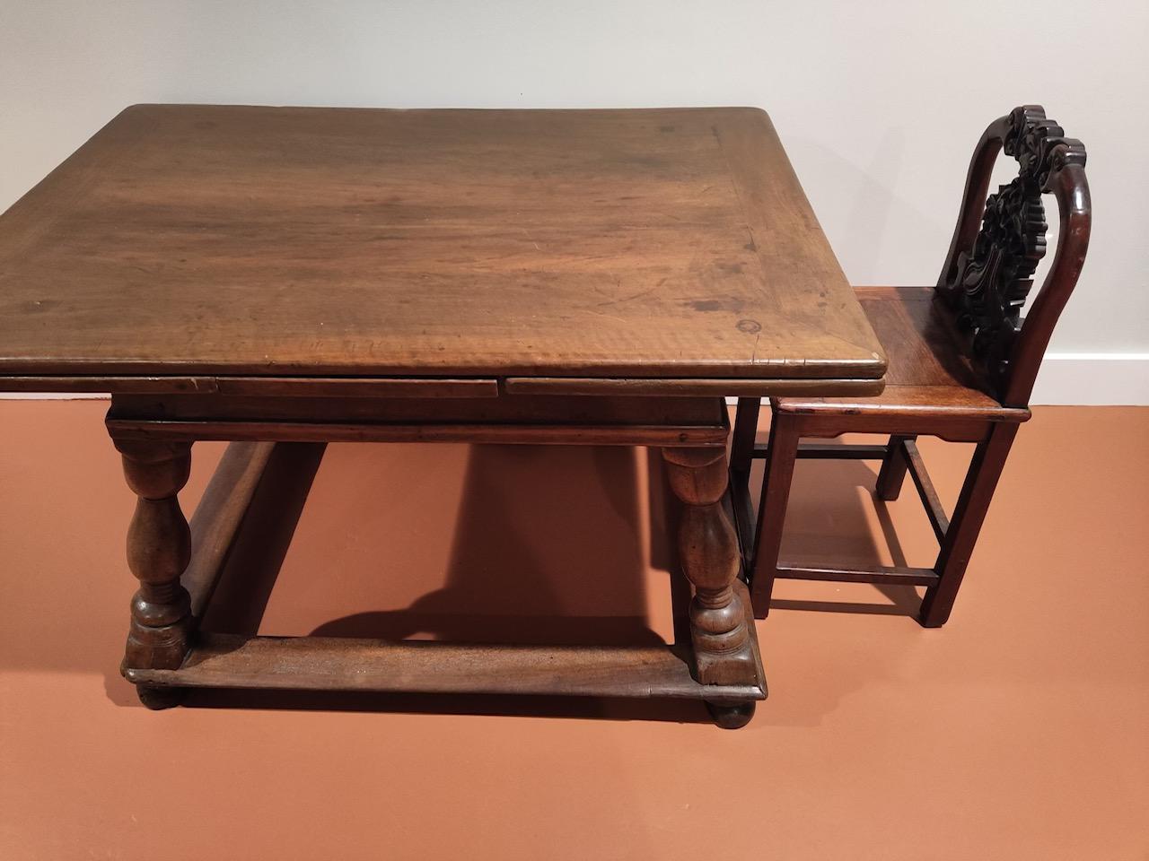Antique Swiss Draw-Leaf Extension Table 6