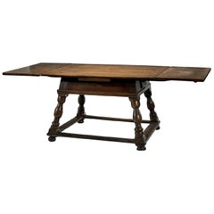 Used Swiss Draw-Leaf Extension Table