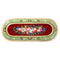Antike Schweizer Emaille-Schnupftabakdose