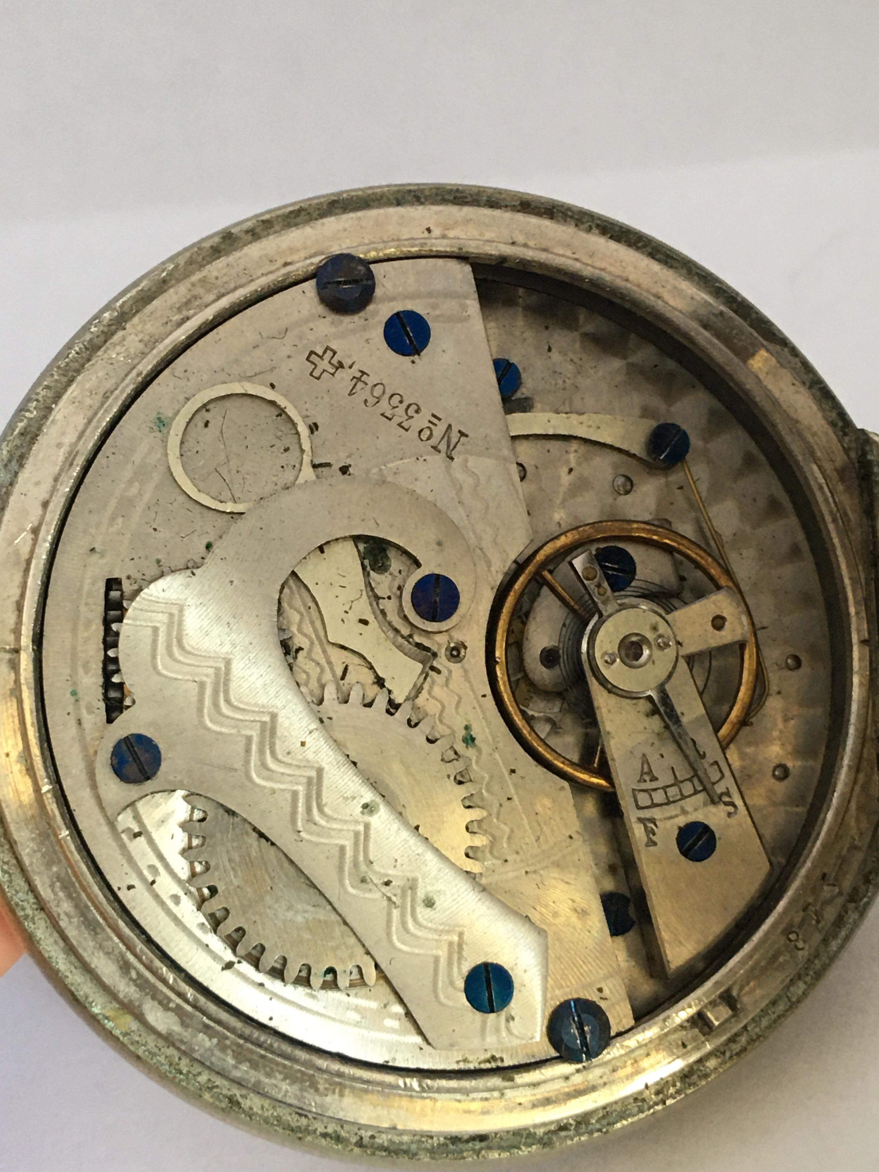 Antike Schweizer Flyback-Taschen-Stoppuhr 1