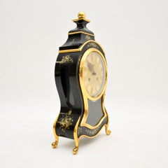 Antique Swiss Hand Painted Wall Clock by Le Castel