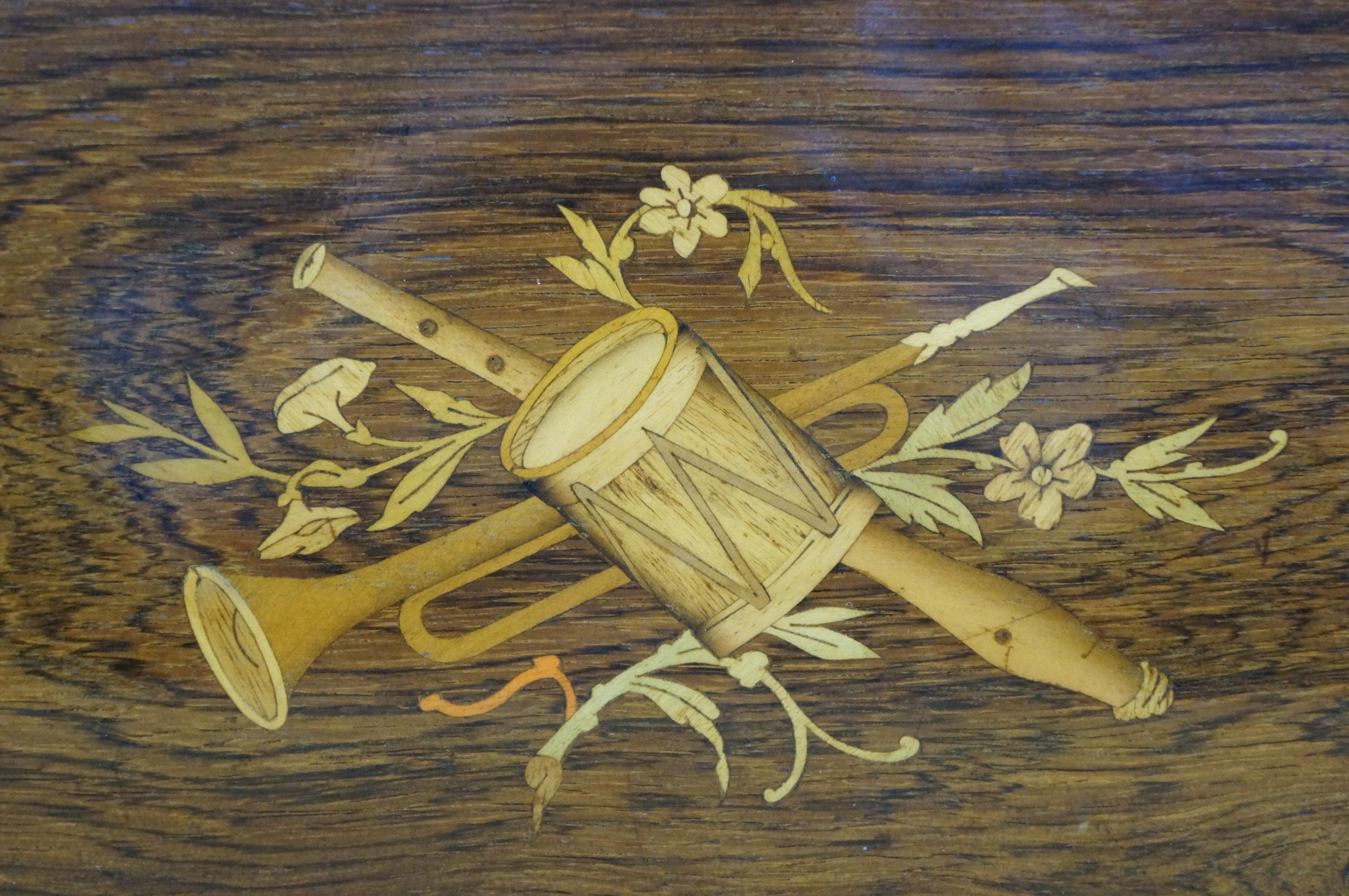 19th Century Antique Swiss Langdorff & Fils 8 Tune Niut Airs Marquetry Music Box 20