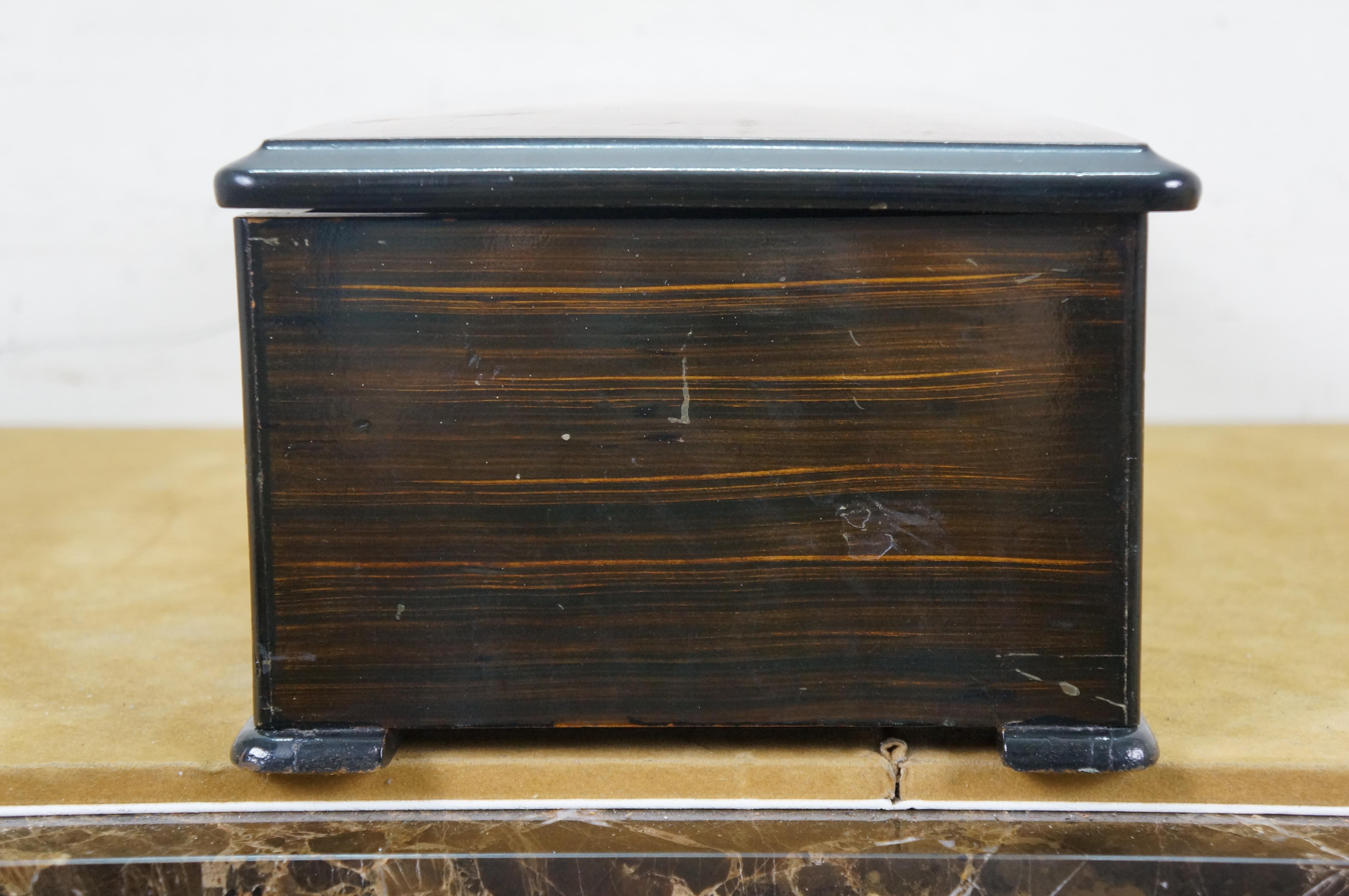 Antique Swiss Langdorff & Fils 8 Tune Niut Airs Marquetry Music Box 20