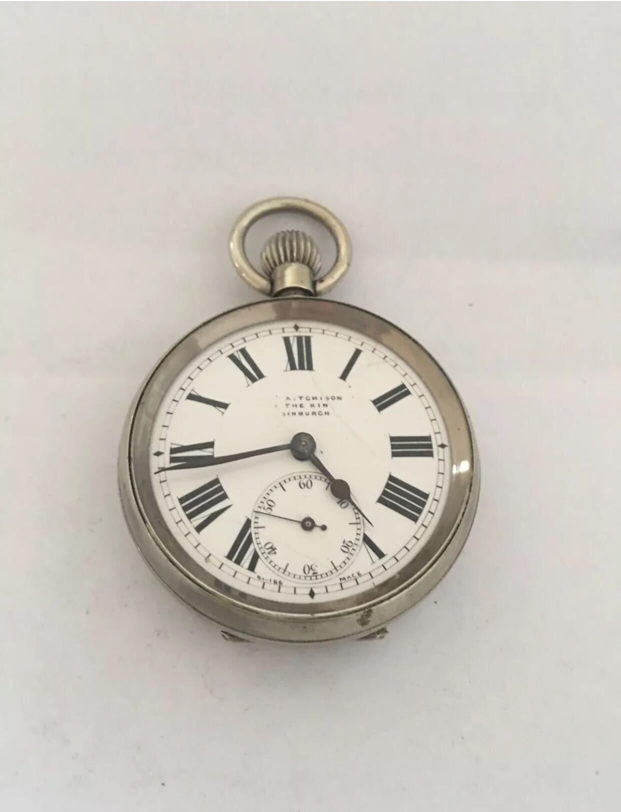 Antique Swiss Made Pocket Watch For Sale at 1stDibs