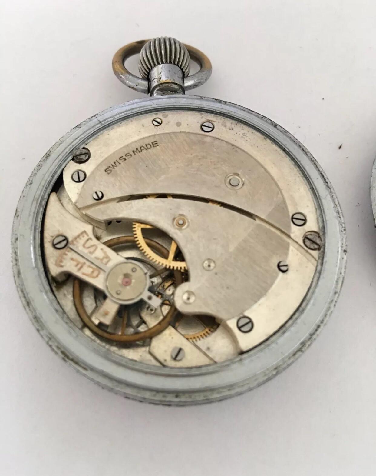 Women's or Men's Antique Swiss Made Pocket Watch For Sale