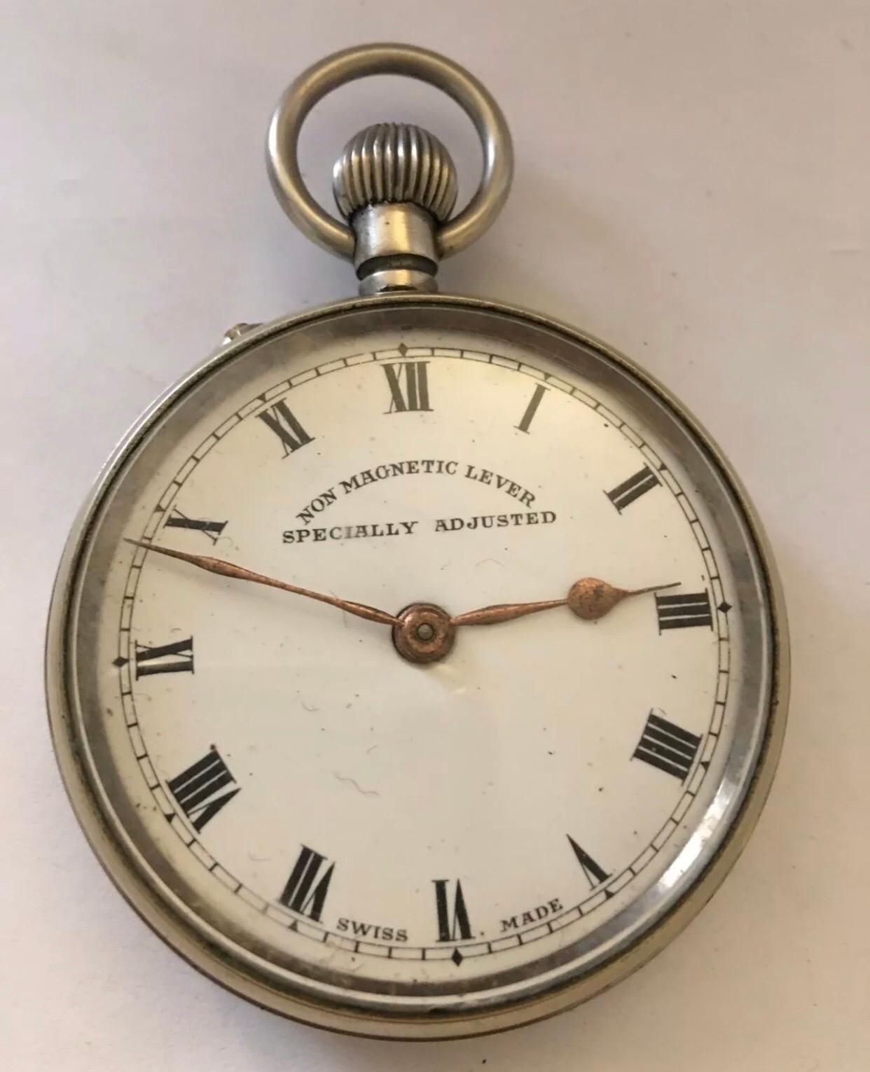 Antique Swiss Made Pocket Watch For Sale 1
